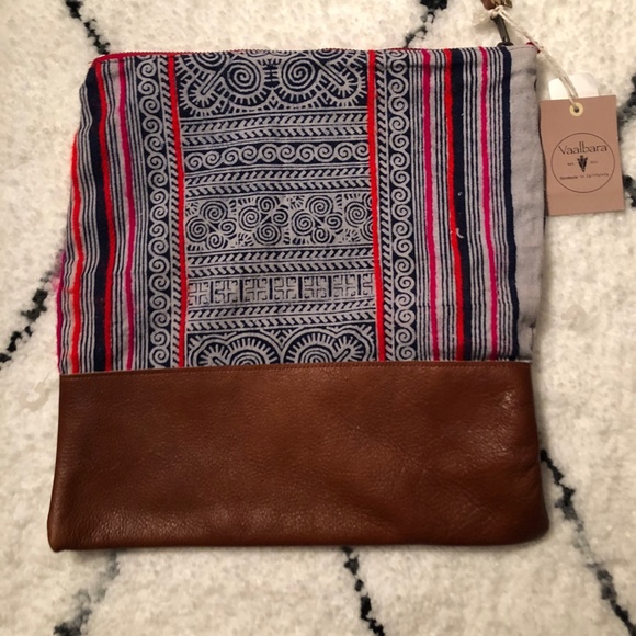 VAALABARA NWT Vintage Blue Large Clutch Bag Purse - Picture 3 of 5